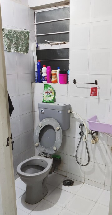 Bathroom in 2 BHK Apartment at Associated Sai Smruti, Dahanukar Colony – for Rent