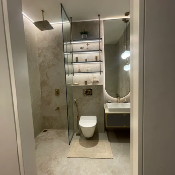 Bathroom in 2 BHK Apartment at Mahalaxmi Arch, Mahalaxmi Racecourse – for Sale
