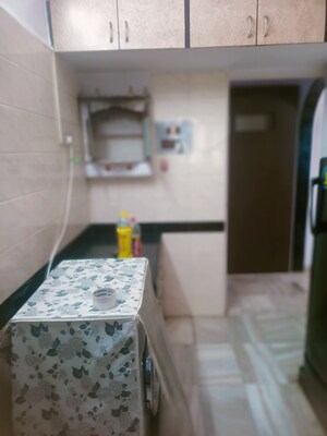 Kitchen in 1 BHK Apartment at Ahimsa Appa CHS, Malad West – for Rent