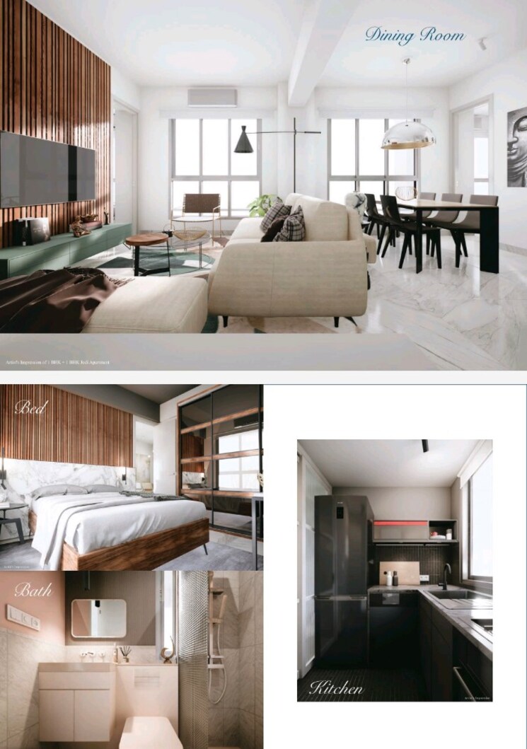 Kitchen, prescon-midtown-bay 2.5 Bedroom 820 Sq.Ft. Apartment In Mahim West Mumbai 9309080