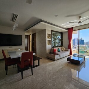 Living Room in 2.5 BHK Apartment at Oberoi Springs, Andheri West – for Rent