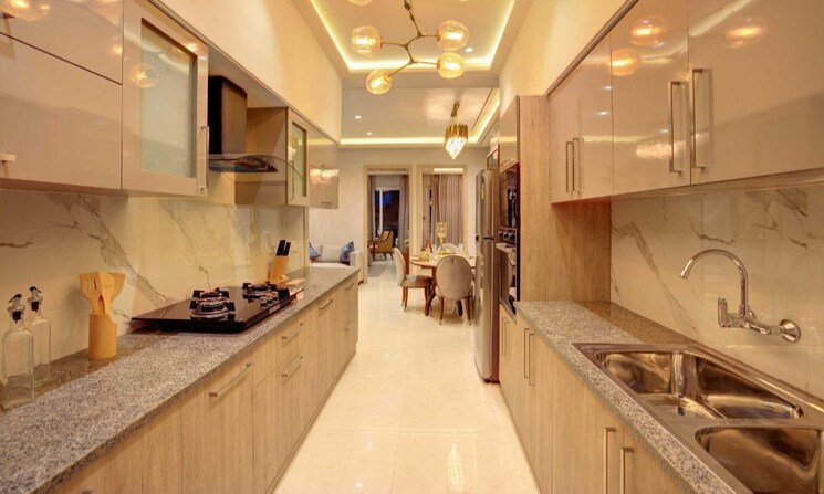 Kitchen, affinity-greens 3 Bedroom 1305 Sq.Ft. Apartment In International Airport Road Zirakpur 9309100