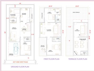 Floor Plan in 4 BHK Villa at Krishna Reddy Pet – for Sale