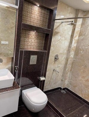 Attached Bathroom in 3 BHK Builder Floor at Chittaranjan Park – for Rent