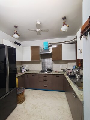 Kitchen in 3 BHK Builder Floor at Shivalik Colony – for Sale