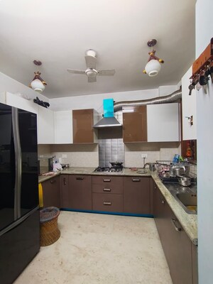 Kitchen in 3 BHK Builder Floor at Shivalik Colony – for Sale