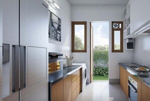 Kitchen in 3 BHK Villa at Srijan Nirvana, Rajpur – for Sale