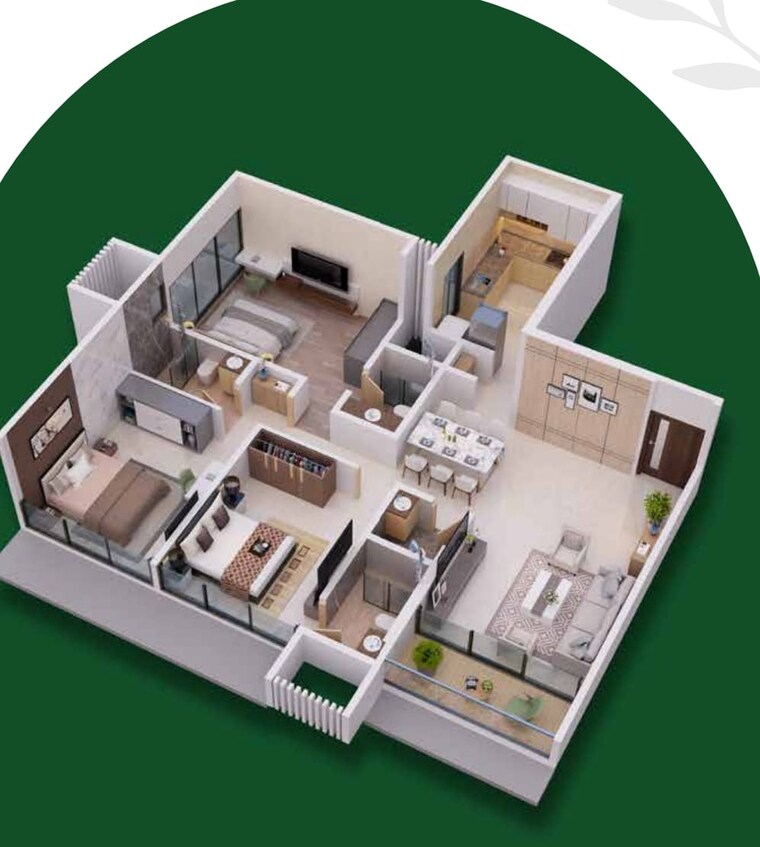 Floor Plan, goregaon east 2 Bedroom 750 Sq.Ft. Apartment In Goregaon East Mumbai 9309373