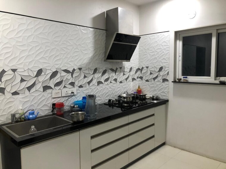 Kitchen, my-home-vihanga 4 Bedroom 3400 Sq.Ft. Apartment In Gachibowli Hyderabad 9309367