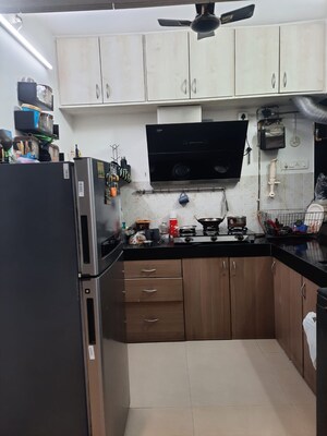Kitchen in 2 BHK Apartment at Runwal Garden City, Balkum Pada – for Sale