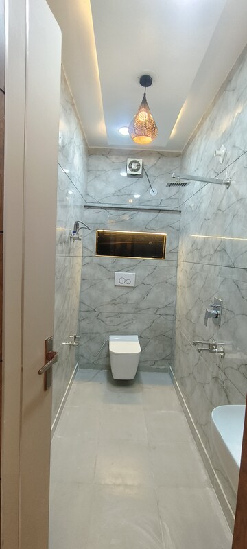 Bathroom in 2 BHK Builder Floor at Dwarka Mor – for Rent