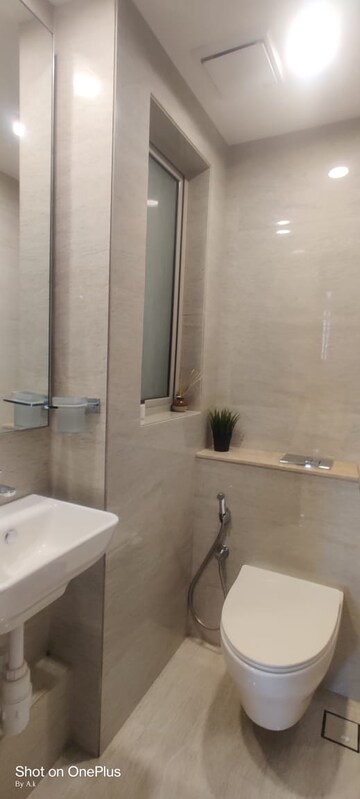 Bathroom in 1 BHK Apartment at Hiranandani Regent Hill, Powai – for Rent