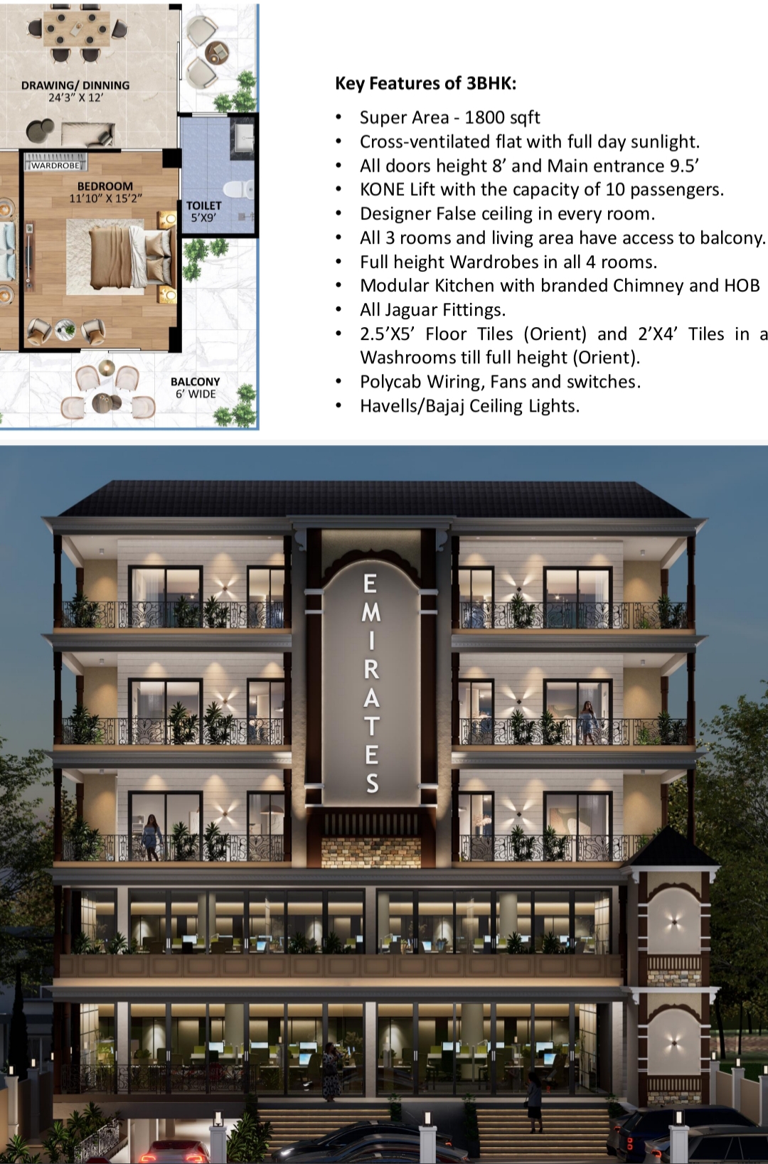 4 BHK Builder Floor For Sale in Sahastradhara Road