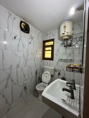Bathroom in 2 BHK Apartment at Pareena Om Apartments, Sector 112 – for Rent