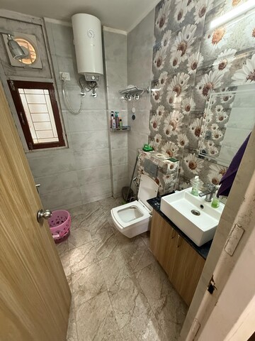 Bathroom in 2 BHK Apartment at Pareena Om Apartments, Sector 112 – for Rent