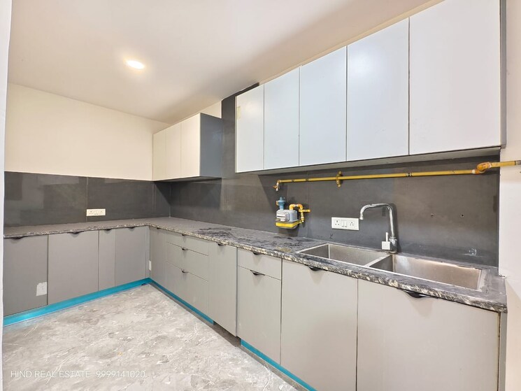 Kitchen, chattarpur 3 Bedroom 1350 Sq.Ft. Builder Floor In Chattarpur Delhi 9309893