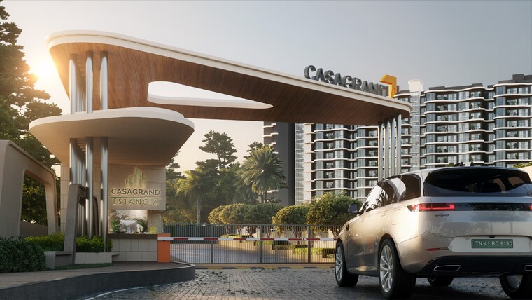 Exterior View, casagrand-estancia 2 Bedroom 1323 Sq.Ft. Apartment In Thanisandra Main Road Bangalore 9309927