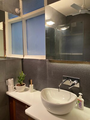 Attached Bathroom in 3 BHK Apartment at Greater Kailash ii – for Rent