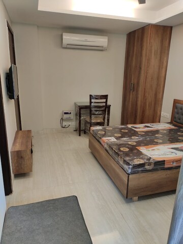 Living Room in 1 RK Builder Floor at Mohit House, Sushant Lok I – for Rent