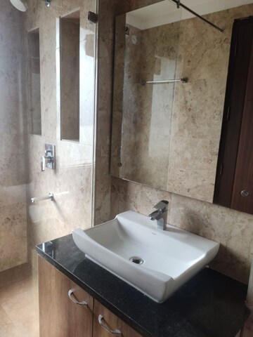 Bathroom in 1 RK Builder Floor at Mohit House, Sushant Lok I – for Rent