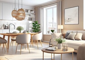 Living Room in 3 BHK Apartment at Shapoorji Pallonji Kingstown, Hadapsar – for Sale