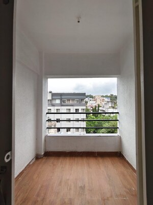 Balcony in 3 BHK Apartment at Tejashree CHS Bhusari Colony, Bhusari Colony – for Sale