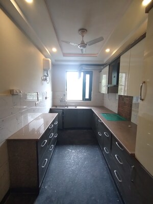 Kitchen in 3 BHK Builder Floor at Ansal Sushant Lok I, Sector 43 – for Rent