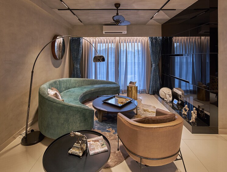 Living Room, purva-atmosphere 2 Bedroom 760 Sq.Ft. Apartment In Keshav Nagar Pune 9310120