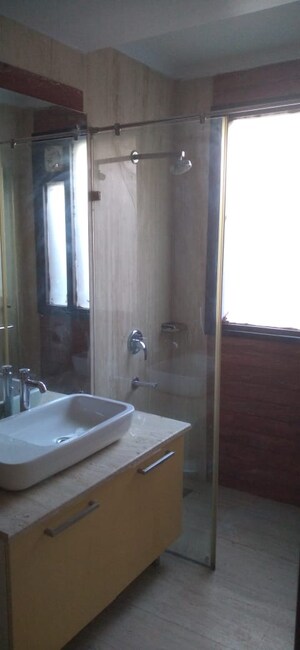 Bathroom in 4 BHK Builder Floor at Panchsheel Enclave – for Rent
