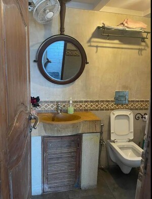 Bathroom in 1 BHK Apartment at Indralok Heights, Bhayandar East – for Rent