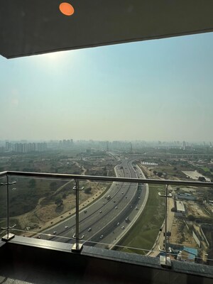 Balcony in 3 BHK Apartment at Krisumi Waterfall Residences, Sector 36a – for Rent