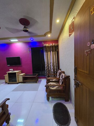 Living Room in 1 BHK Apartment at Krishna Residency Kopar Khairane, Kopar Khairane – for Rent