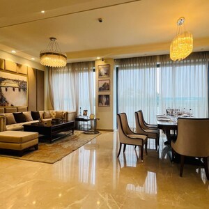 Living Room in 3.5 BHK Apartment at Risland Sky Mansion, Chattarpur – for Rent