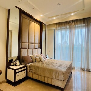 Bedroom in 3.5 BHK Apartment at Risland Sky Mansion, Chattarpur – for Rent