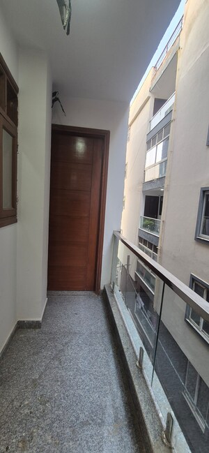 Balcony in 3 BHK Builder Floor at Aggarwal Colony – for Rent