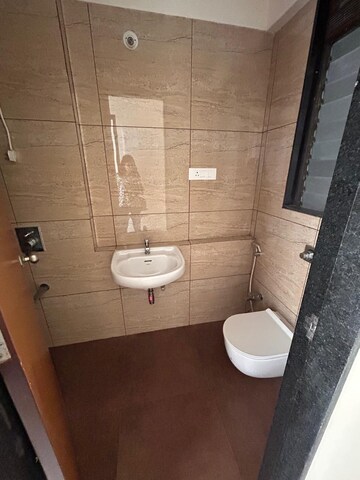 Bathroom in 2 BHK Apartment at Chandak 34 Park Estate, Goregaon West – for Rent