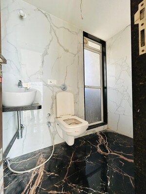 Bathroom in 3 BHK Apartment at Seawoods – for Rent