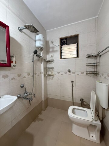 Bathroom in 2 BHK Apartment at Seawoods – for Rent