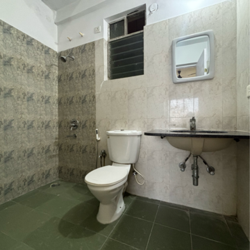 Bathroom in 3 BHK Apartment at Ideal Enclave Rajarhat New Town, Bablatala – for Rent