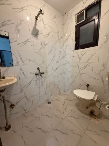 Bathroom in 1 BHK Builder Floor at Chattarpur – for Rent