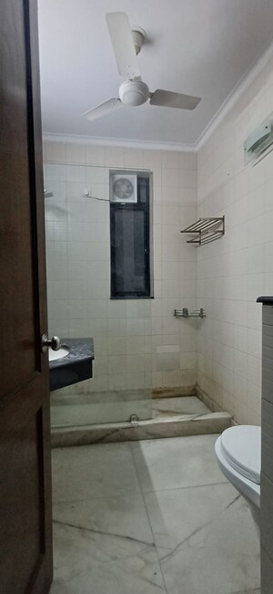 Bathroom in 3 BHK Builder Floor at Sarvodaya Enclave – for Rent