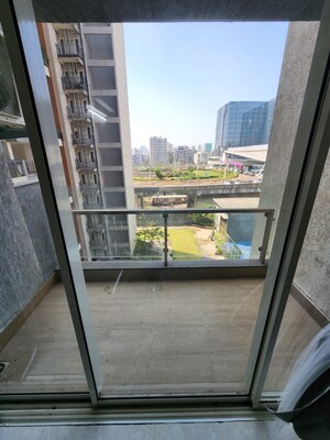 Balcony in 2 BHK Apartment at L & T Seawoods Residences Phase 1 Part A, Seawoods – for Rent