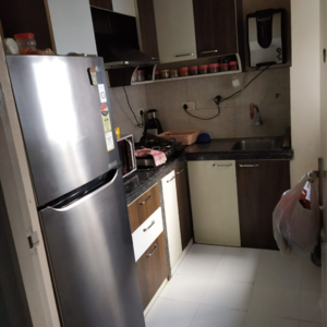 Kitchen in 2.5 BHK Apartment at Siddha Pines, Bablatala – for Rent