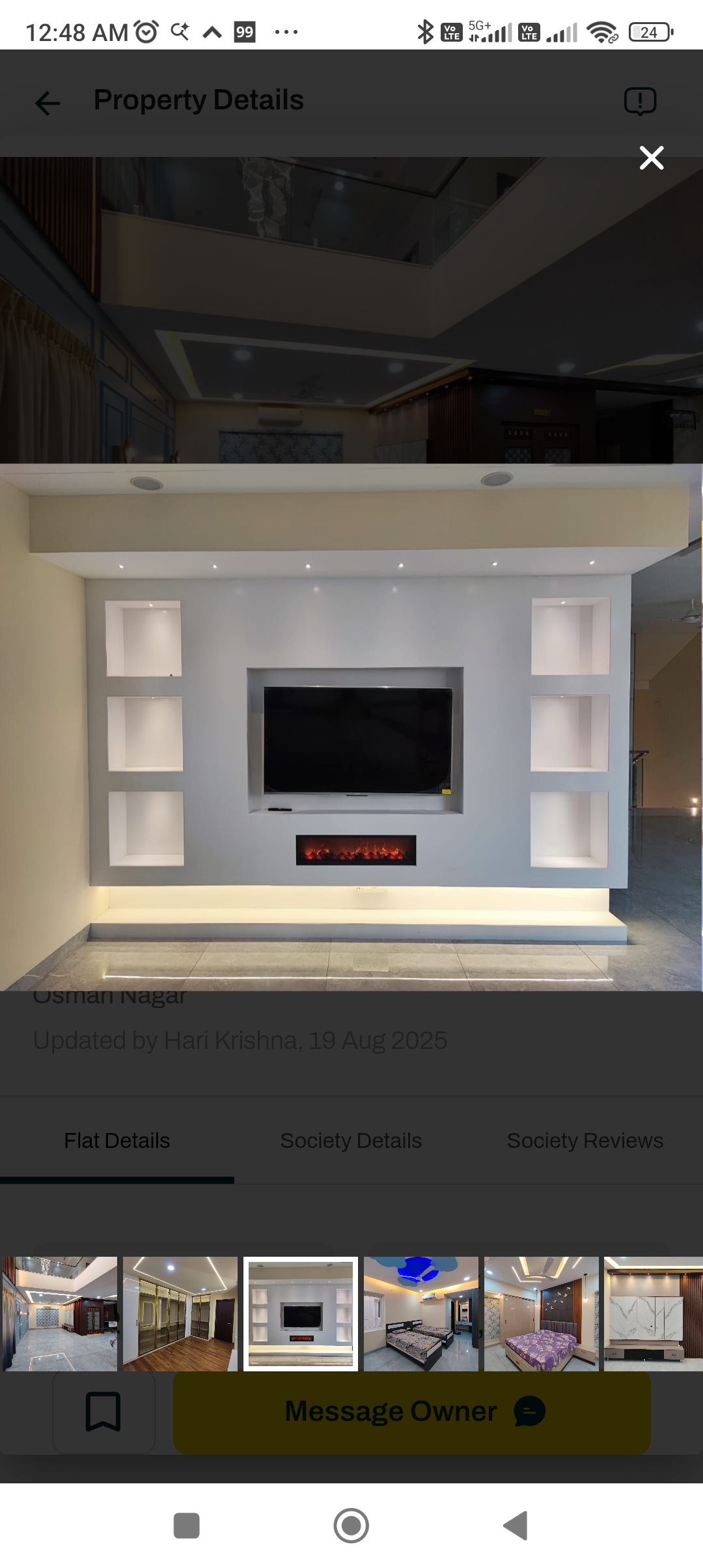 4 BHK + Pooja Room Apartment For Rent in Muppas Indraprastha