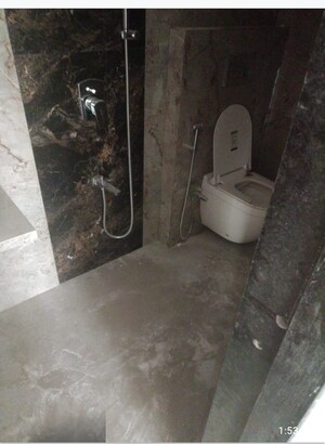Bathroom in 3 BHK Apartment at Nirmal CHS Nerul, Seawoods Sector 40 – for Rent