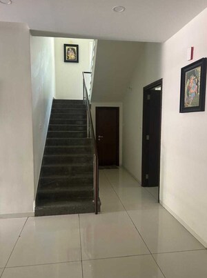 Staircase in 4 BHK Villa at Rajapushpa Green Dale, Tellapur – for Rent
