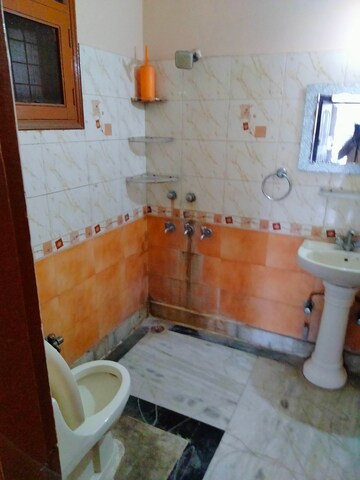 Bathroom in 1 BHK Builder Floor at Shyam Park Extension – for Rent