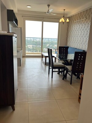 Team Area in 2.5 BHK Apartment at Bhartiya Nikoo Homes, Thanisandra Main Road – for Rent