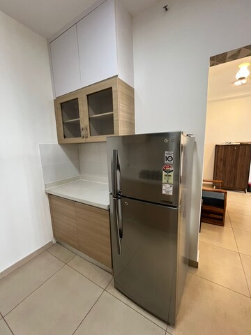 Kitchen in 2.5 BHK Apartment at Bhartiya Nikoo Homes, Thanisandra Main Road – for Rent