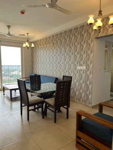 Team Area in 2.5 BHK Apartment at Bhartiya Nikoo Homes, Thanisandra Main Road – for Rent